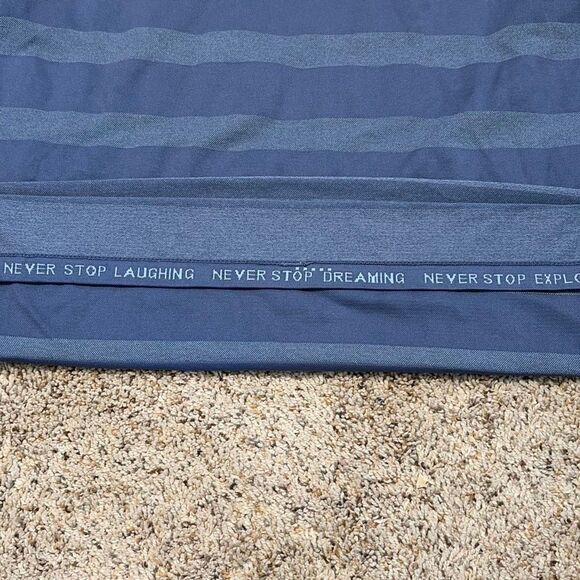 The North Face Women's Long Sleeve Nylon Blend Blue Striped Activewear Top XL - Picture 6 of 7